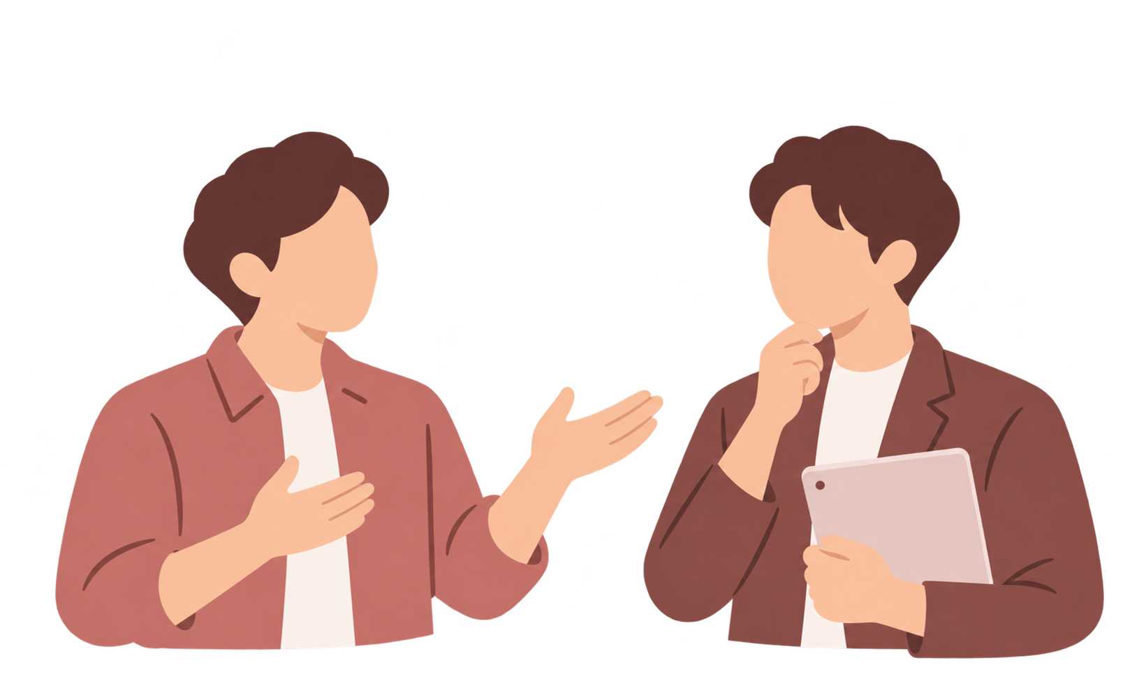 事業の想いを伺い、ホームページを一緒に考えるお客様と制作担当者